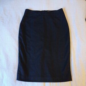 RW&CO. Ava - 25" Charcoal Gray Pencil Skirt With Stretch Lining | Size US 2